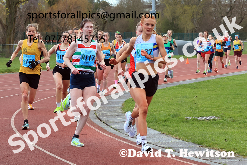 Senior Womens 6 Stage Road Relay, 2026 Northern Mens 12 and Womens 6 Stage Road Relays and Young Athletes 5k, Sheepmount Stadium, Carlisle. Photo: David T. Hewitson/Sports for All Pics